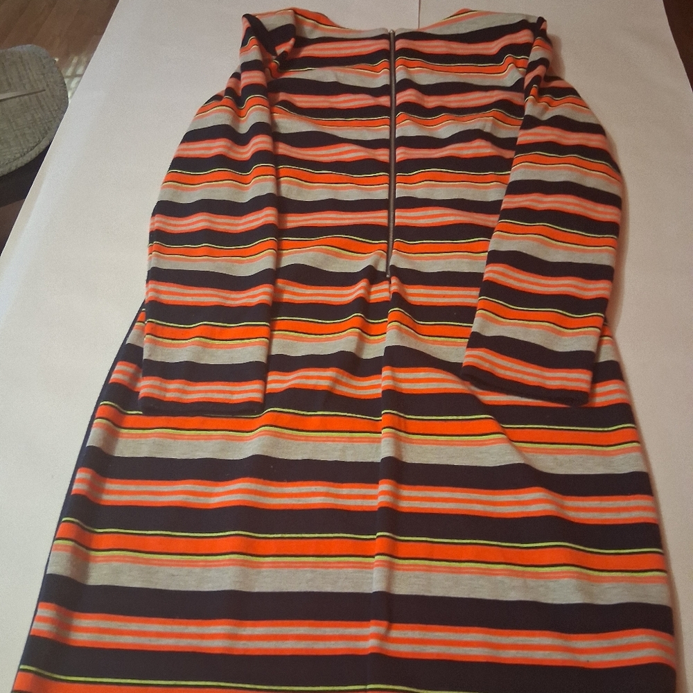 ECI Multicolor Striped Long Sleeve Dress